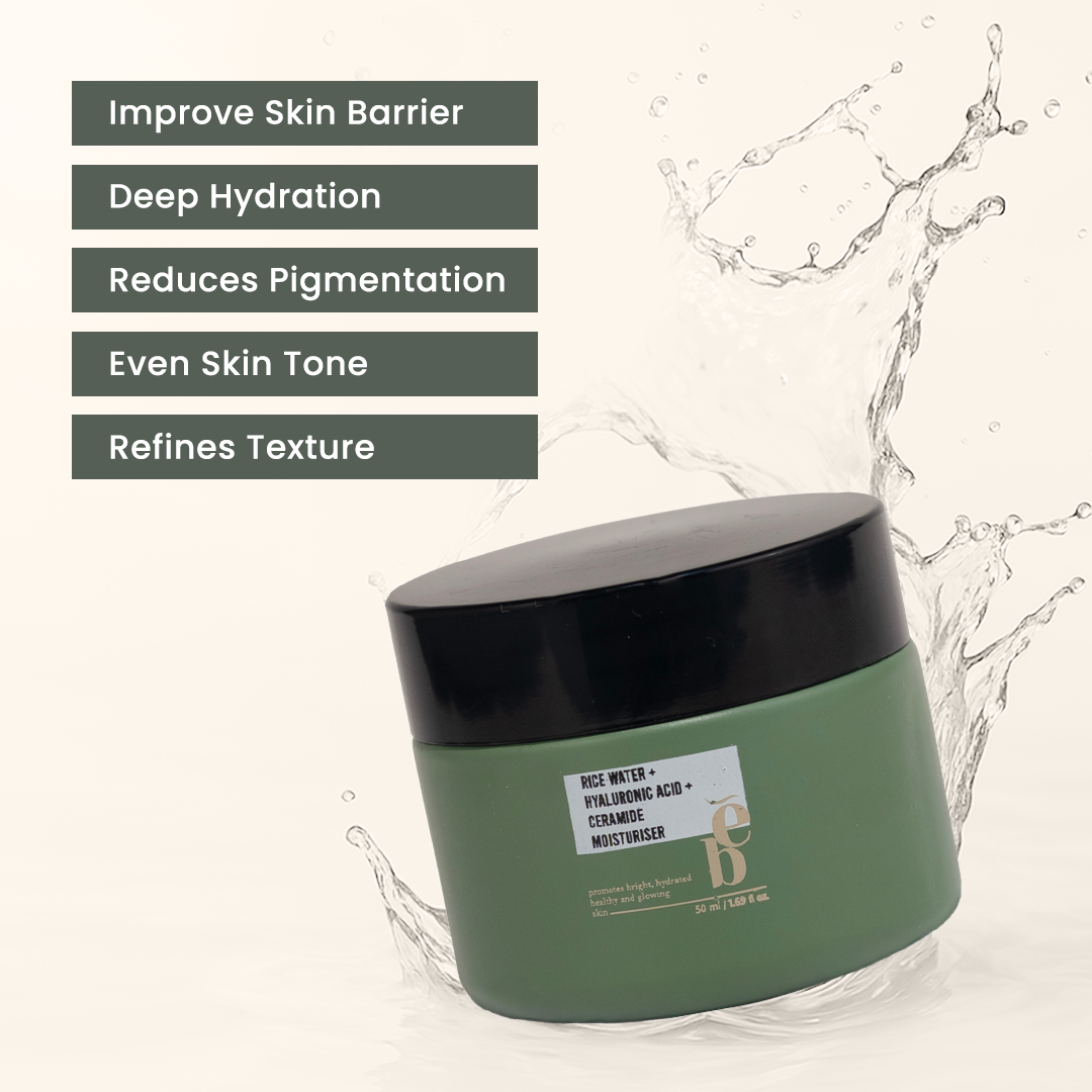 Silken Rice Moisturizer (Rice water  +Hyaluronic Acid +ceramide moisturiser)