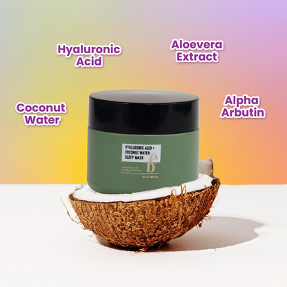 Coconut HydraDream Sleeping Mask (Hyaluronic Acid + Coconut Water Overnight Mask)