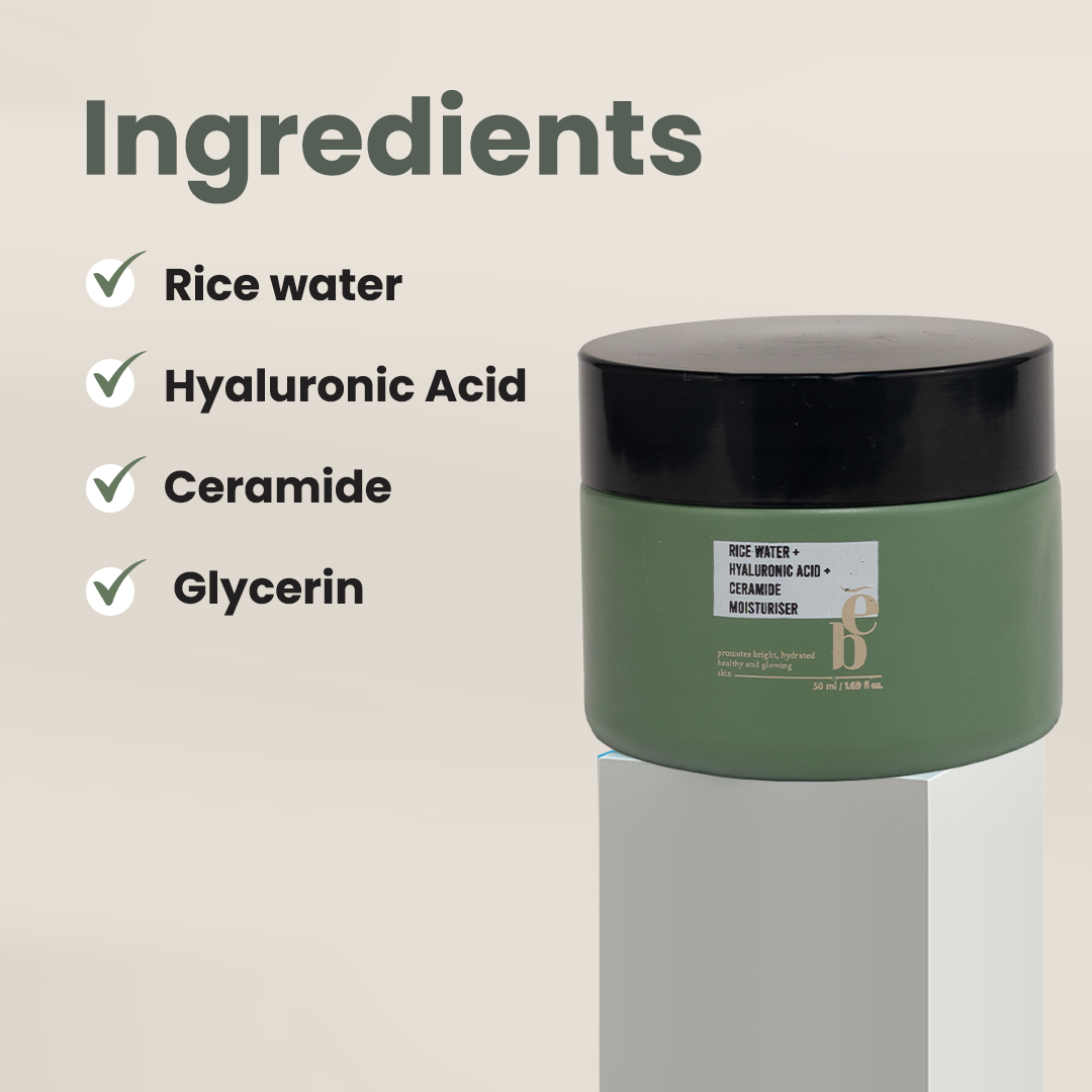 Silken Rice Moisturizer (Rice water  +Hyaluronic Acid +ceramide moisturiser)
