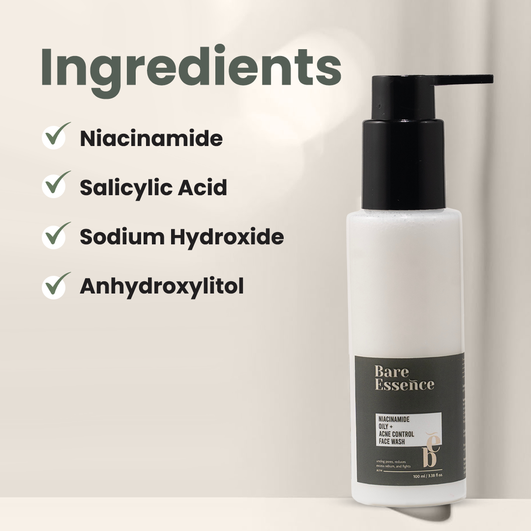 Pure Balance Face Wash (Niacinamide Oil & Acne Control Cleanser)