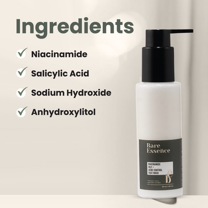 Pure Balance Face Wash (Niacinamide Oil & Acne Control Cleanser)